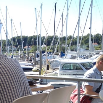 Restaurant Seafood - View from the outside tables over the harbor. - Seafood Near Me - Aarhus, 82