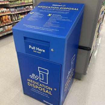 Walmart Pharmacy - Hey have a convenient medication disposal box right in front of the pharmacy. - Pharmacy Near Me - Terre Haute, Indiana Walmart Pharmacy - Hey have a convenient medication disposal box right in front of the pharmacy. - Pharmacy Near Me - Terre Haute, Indiana