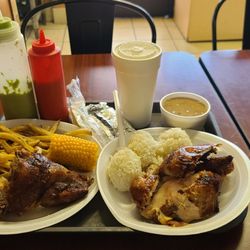 Pollo Ala Brasa - 2 Half Chicken Combos ($13.15 each) + Drink ($2.95)  07-21-2023