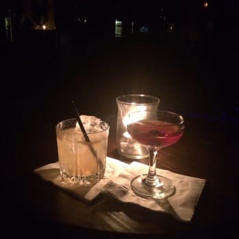 No Vacancy - Madame Blue (left) and Black Cherry Manhattan (right). - Cocktail Bars Near Me - Los Angeles, California No Vacancy - Madame Blue (left) and Black Cherry Manhattan (right). - Cocktail Bars Near Me - Los Angeles, California