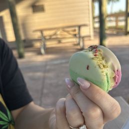 Raspberry pistachio