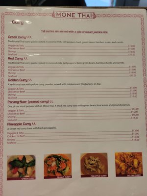 Menu photo 4 Mone Thai Stratford, ON