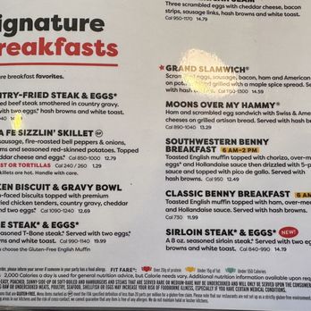 Denny's - Signature breakfast menu (1/27/2024) - American Near Me - Hobbs, New Mexico