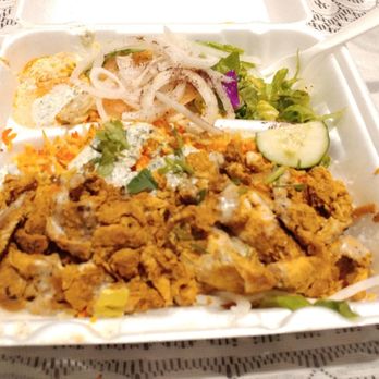 Falafel Corner - Not a great picture, but this is what the chicken rice platter looks like. - Mediterranean Near Me - Sacramento, California Falafel Corner - Not a great picture, but this is what the chicken rice platter looks like. - Mediterranean Near Me - Sacramento, California