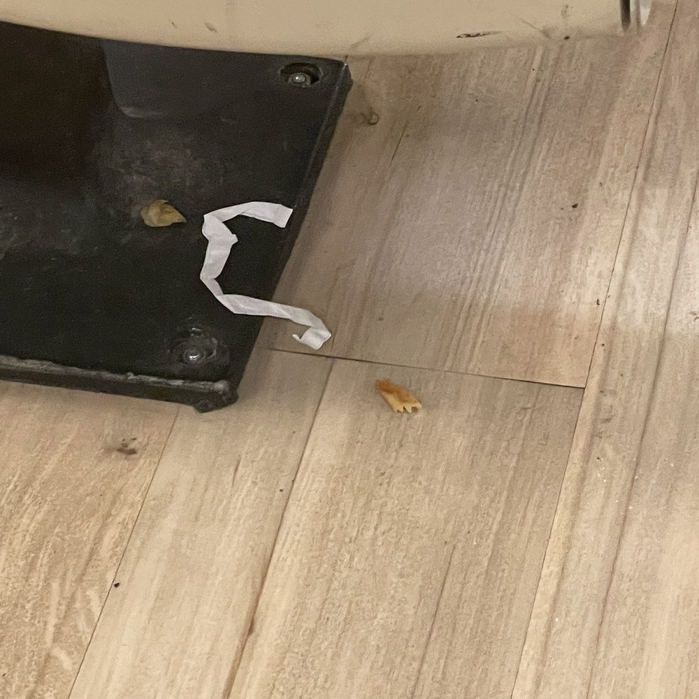 901 Bowl - Food and paper left on the floor - Bowling Near Me - Collierville, Tennessee