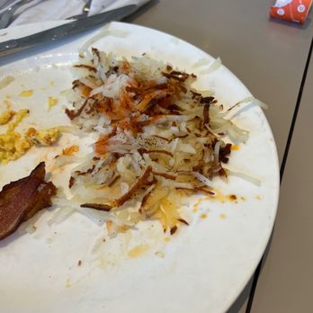 Elly's Pancake House - The potatoes were not done at all I asked for scrambled eggs and cheese clearly there's no cheese. - Breakfast & Brunch Near Me - Chicago, Illinois Elly's Pancake House - The potatoes were not done at all I asked for scrambled eggs and cheese clearly there's no cheese. - Breakfast & Brunch Near Me - Chicago, Illinois