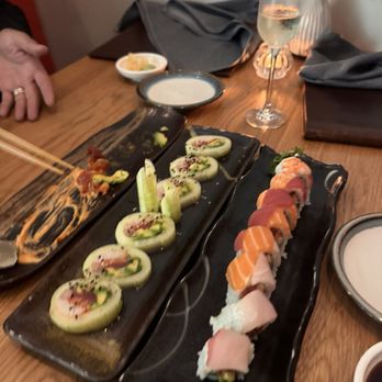 Lily Sushi Bar - Skinny roll and rainbow roll - Sushi Bars Near Me - Alpharetta, Georgia Lily Sushi Bar - Skinny roll and rainbow roll - Sushi Bars Near Me - Alpharetta, Georgia
