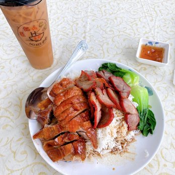 Ho Kee Cafe - Arcadia - 2 meat rice plate (duck and char sui) - Cantonese Near Me - Arcadia, California