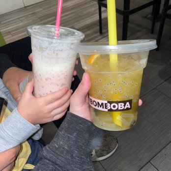Bomboba - Strawberry horchata & passion pure #47 - Bubble Tea Near Me - Peoria, Arizona