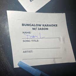 Karaoke sheet