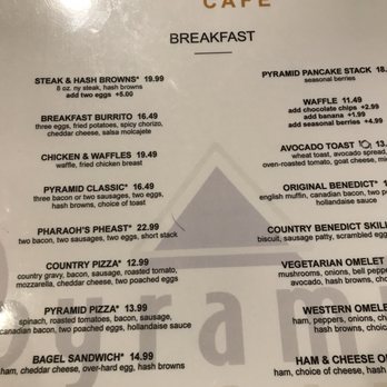Pyramid Cafe - Look at those prices. - Burgers Near Me - Las Vegas, Nevada