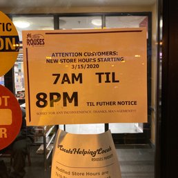 Thanks for not updating your website or informing people before coming at regular hours.