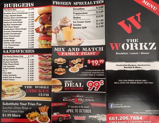 Menu photo 7 The Workz Lancaster, CA