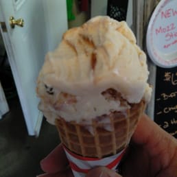 Salted, truffle in a waffle cone Salted, truffle in a waffle cone