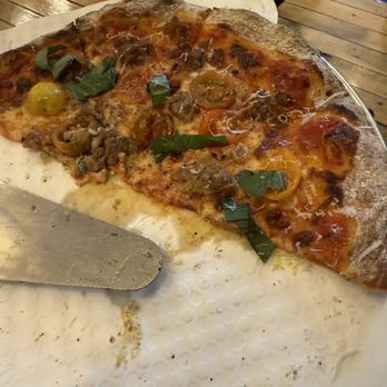 P-Town Pizza - Margharita with sausage pizza - Pizza Near Me - Pawhuska, Oklahoma