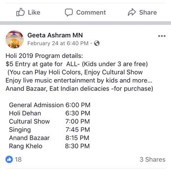 Geeta Ashram - Info on the event - Hindu Temples Near Me - Minneapolis, Minnesota Geeta Ashram - Info on the event - Hindu Temples Near Me - Minneapolis, Minnesota