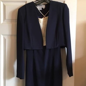 Thomasville Cleaners - Beautiful Navy blue dress with jacket - Laundry Services Near Me - Thomasville, Georgia Thomasville Cleaners - Beautiful Navy blue dress with jacket - Laundry Services Near Me - Thomasville, Georgia