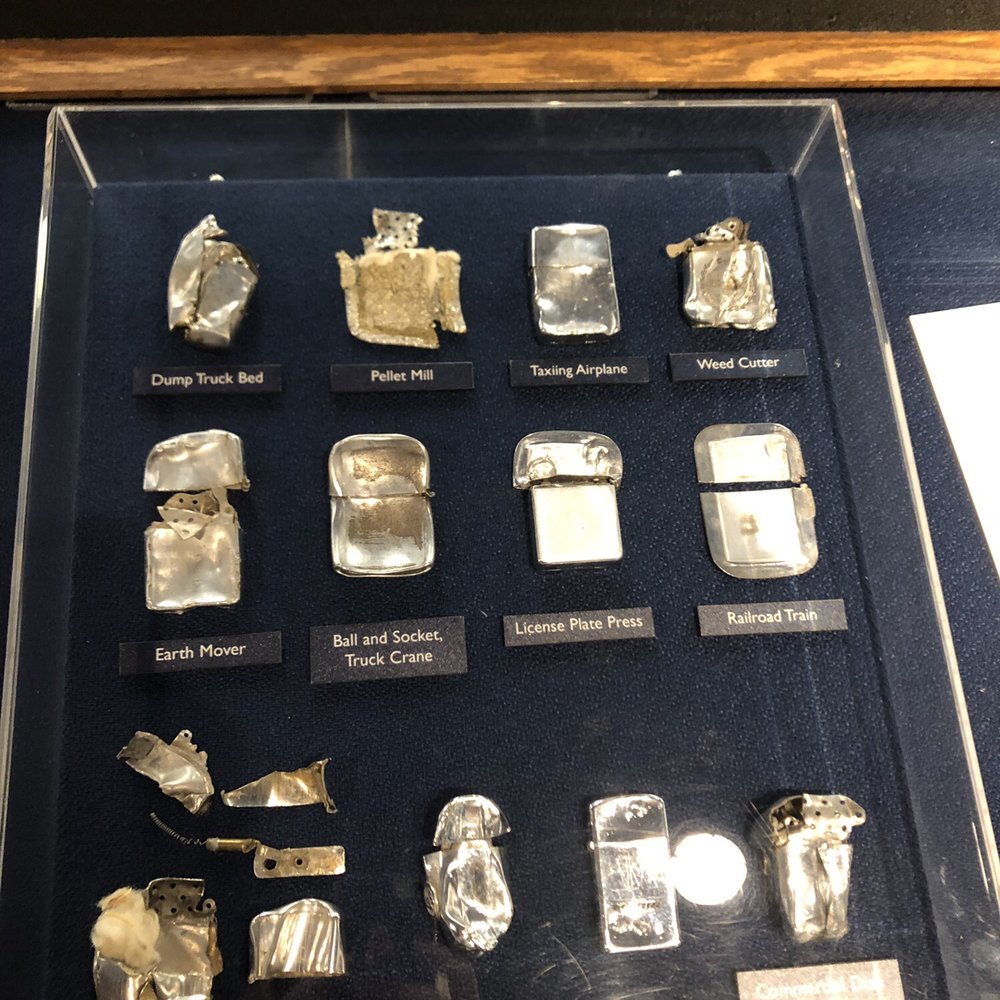 Zippo/Case Museum & Flagship Store - Damaged Zippos! - Museums Near Me - Bradford, Pennsylvania Zippo/Case Museum & Flagship Store - Damaged Zippos! - Museums Near Me - Bradford, Pennsylvania
