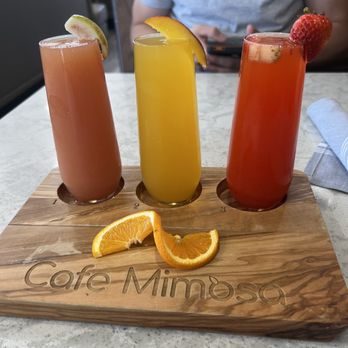 Cafe Mimosa - Mimosa sampler - Breakfast & Brunch Near Me - Santa Rosa, California Cafe Mimosa - Mimosa sampler - Breakfast & Brunch Near Me - Santa Rosa, California