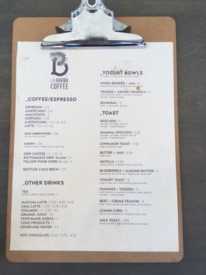 Menu photo 2 La Barba Salt Lake City, UT Menu photo 2 La Barba Salt Lake City, UT