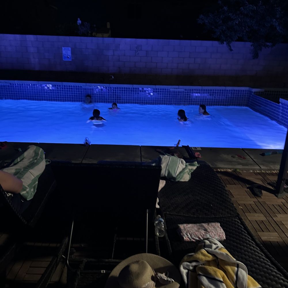Vacanza Stays Vacation Rentals - Pool in evening - Vacation Rentals Near Me - La Quinta, California