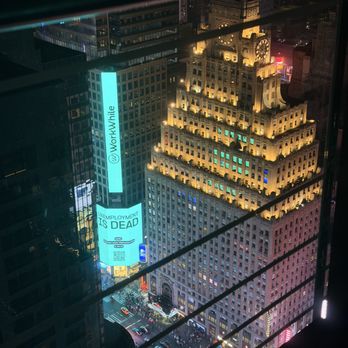 Bar 54 - view from our seat by the ledge - Cocktail Bars Near Me - New York, New York