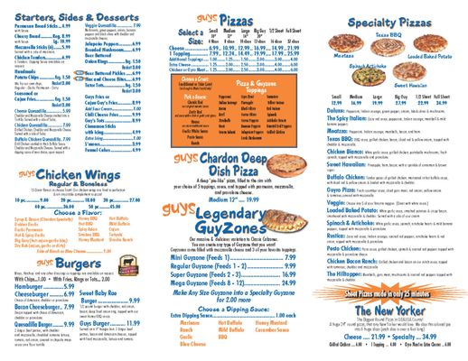 Menu photo 1 Guys Pizza Co. - Chardon Chardon, OH Menu photo 1 Guys Pizza Co. - Chardon Chardon, OH