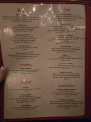 Menu photo 4 Red Lion Tavern Los Angeles, CA