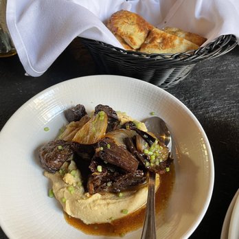 Aba - Crispy Short Rib Hummus* - Mediterranean Near Me - Austin, Texas Aba - Crispy Short Rib Hummus* - Mediterranean Near Me - Austin, Texas