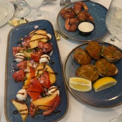 Anthony's - Peach Caprese, Clams Casino, Shrimp