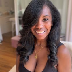 Bombshell Studios - Natural hair silk press