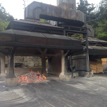 The Jack Daniel Distillery - Fire for charcoal - Distilleries Near Me - Lynchburg, Tennessee