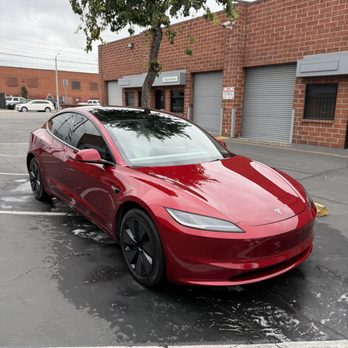 Dbab Car Spa - Tesla model 3 washed and waxed - Auto Detailing Near Me