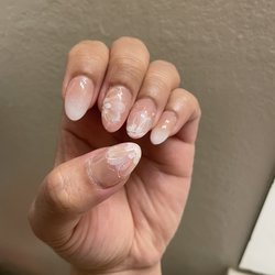 (1 week old) Premium art, Gel-X extensions, ombré design