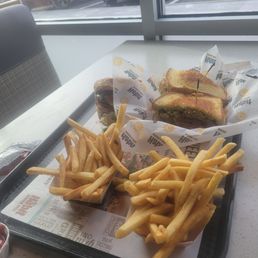 Char Burger and Santa Barbara meal