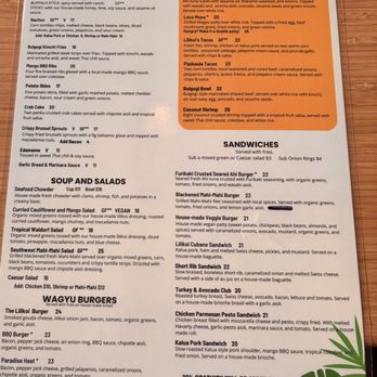 Lilikoi Bar and Grill - Menu - Hawaiian Near Me - Lihue, Hawaii Lilikoi Bar and Grill - Menu - Hawaiian Near Me - Lihue, Hawaii