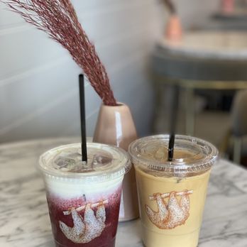 Take It Easy Roasters - La Mejor Agua de Jamaica and caramel latte - Bakeries Near Me - Las Vegas, Nevada