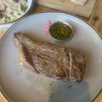 Del Sur Artisan Eats - NY strip with chimichurri sauce - Steakhouses Near Me - Saint Simons Island, Georgia