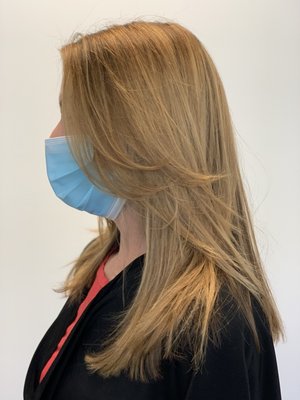 Nikki ferrara hair color by null
