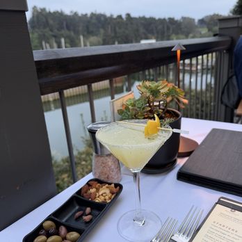 Noyo Harbor Inn - Thyme martini and complementary nuts and olives - Hotels Near Me - Fort Bragg, California Noyo Harbor Inn - Thyme martini and complementary nuts and olives - Hotels Near Me - Fort Bragg, California