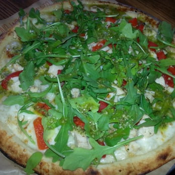 Blaze Pizza - Green stripe - if you love pesto, you'll love this - Pizza Near Me - Cabazon, California Blaze Pizza - Green stripe - if you love pesto, you'll love this - Pizza Near Me - Cabazon, California