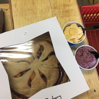 Rock Hill Orchard - peach/blueberry pie with cherry and pumpkin ice cream. - Farmers Market Near Me - Mount Airy, Maryland Rock Hill Orchard - peach/blueberry pie with cherry and pumpkin ice cream. - Farmers Market Near Me - Mount Airy, Maryland