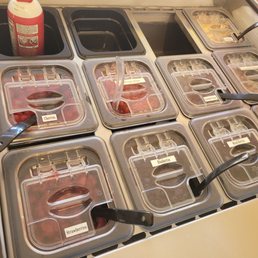 a variety of frozen yogurts a variety of frozen yogurts