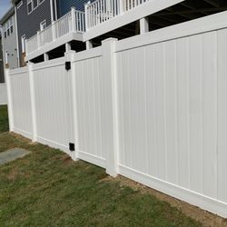 Grey Home Improvement - Vinyl fence