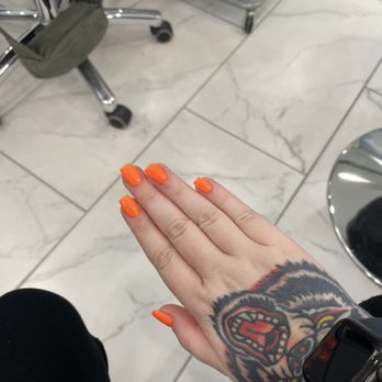 U've Got Nails - Orange acrylics - Nail Salons Near Me - Greenville, South Carolina U've Got Nails - Orange acrylics - Nail Salons Near Me - Greenville, South Carolina