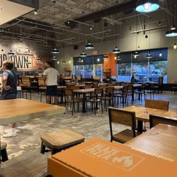 Blaze Pizza - Inside. They have outdoor seating too.