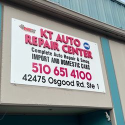 KT Auto Repair Center - Shop sign