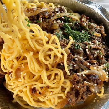 Nguyen's Kitchen - Garlic Noodles with bulgogi - Vietnamese Near Me - Orange, California