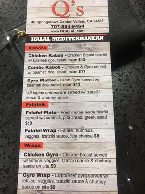 Menu photo 7 Q's Halal Mediterranean Comfort Vallejo, CA Menu photo 7 Q's Halal Mediterranean Comfort Vallejo, CA