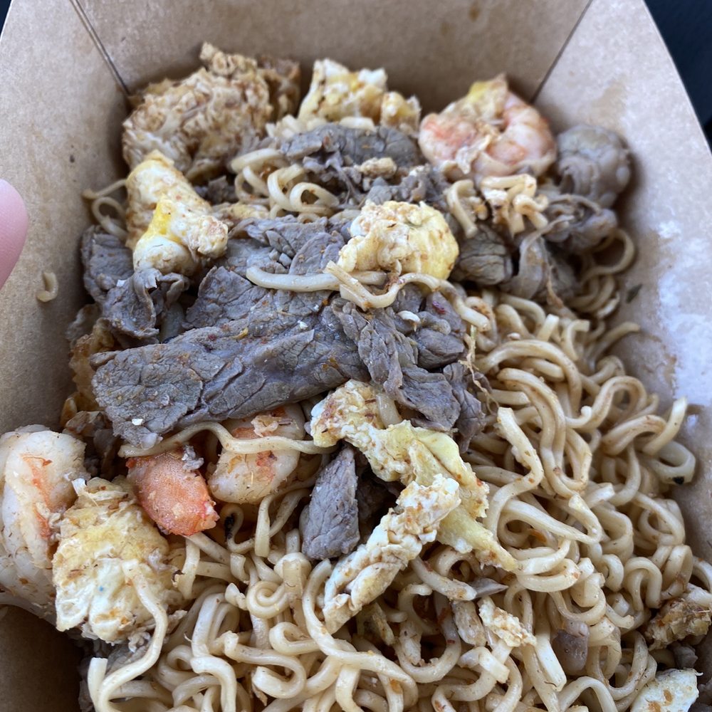 Thai Cook By Joy - Literally top ramen noodles and shrimp tasted old and the beef was not beef , rather eat prison food - Food Trucks Near Me - Cabazon, California Thai Cook By Joy - Literally top ramen noodles and shrimp tasted old and the beef was not beef , rather eat prison food - Food Trucks Near Me - Cabazon, California